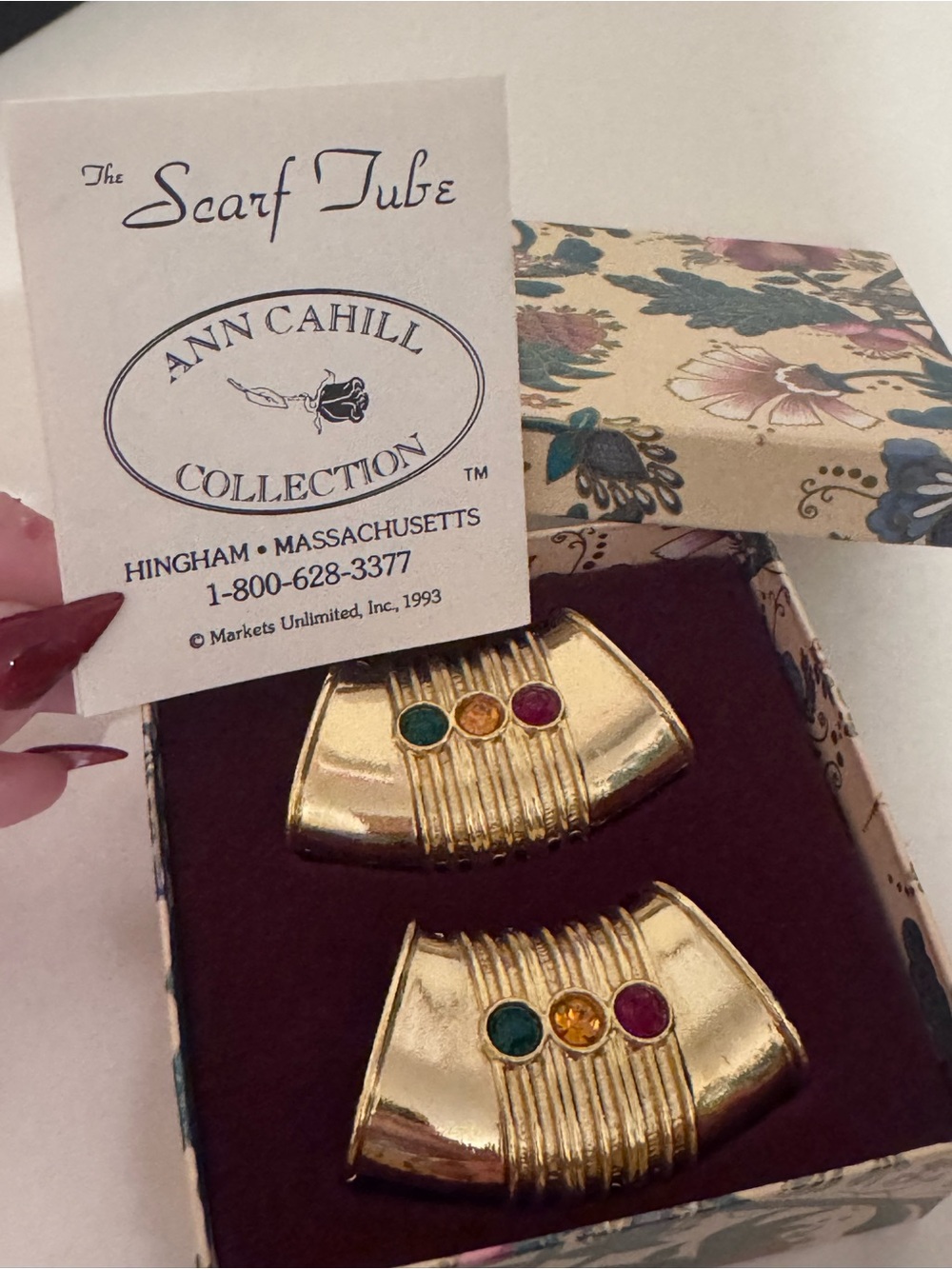 Ann Cahill Collection Scarf Tube - VTG